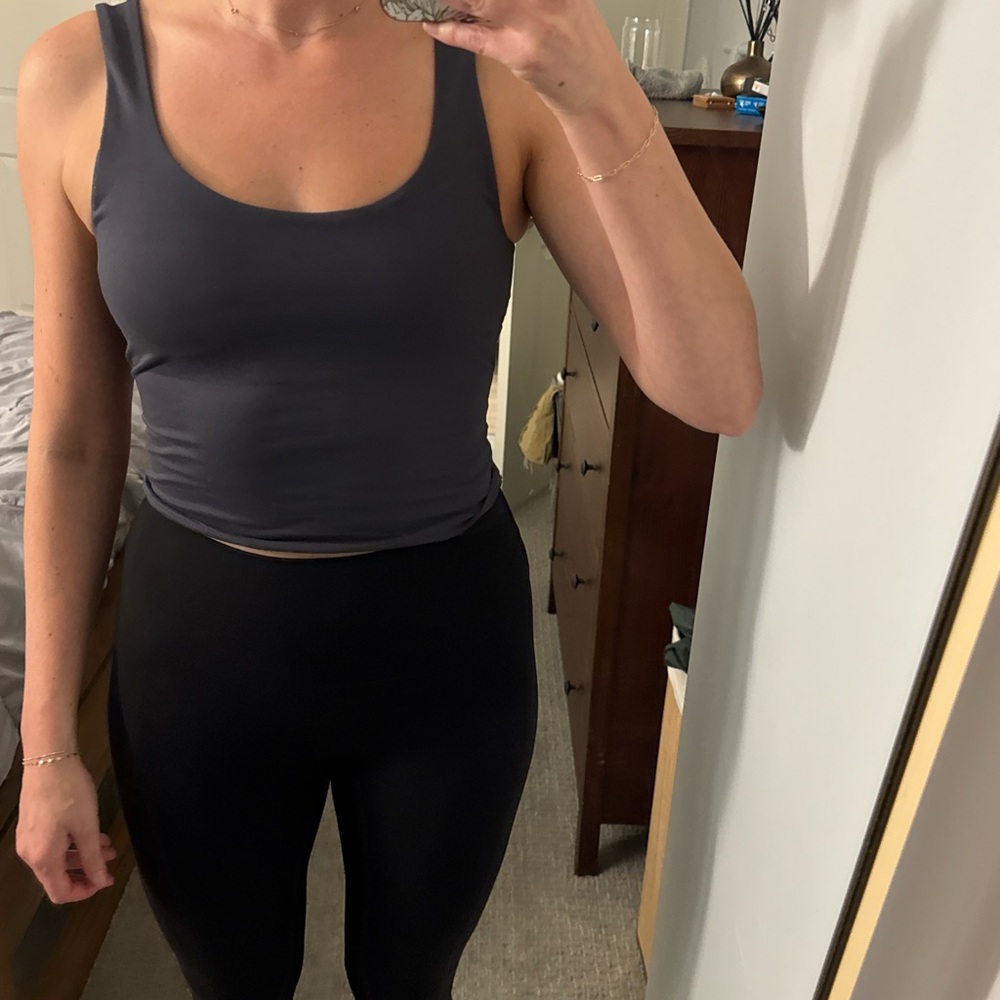 Fabletics Charcoal Gray Tank Top